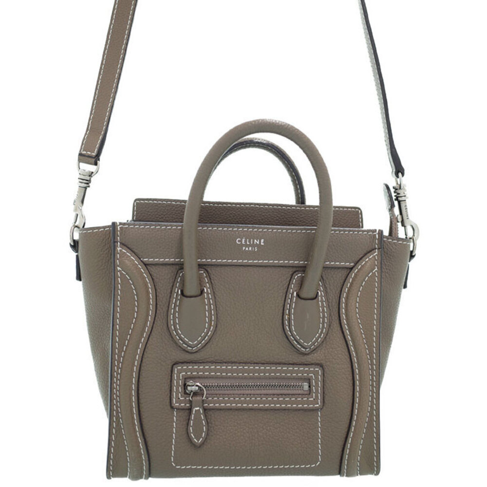 Celine Luggage Shopper Leather Shoulder Bag